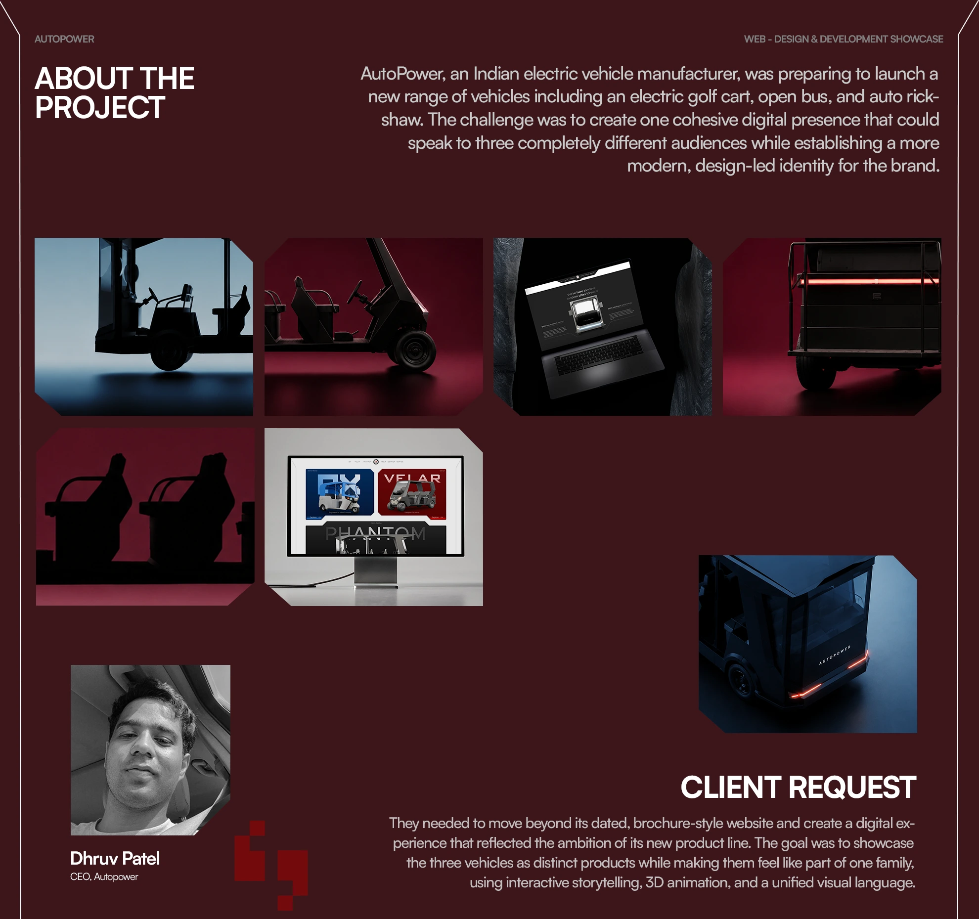 Auto Power 3D Interactive Website, slide 2